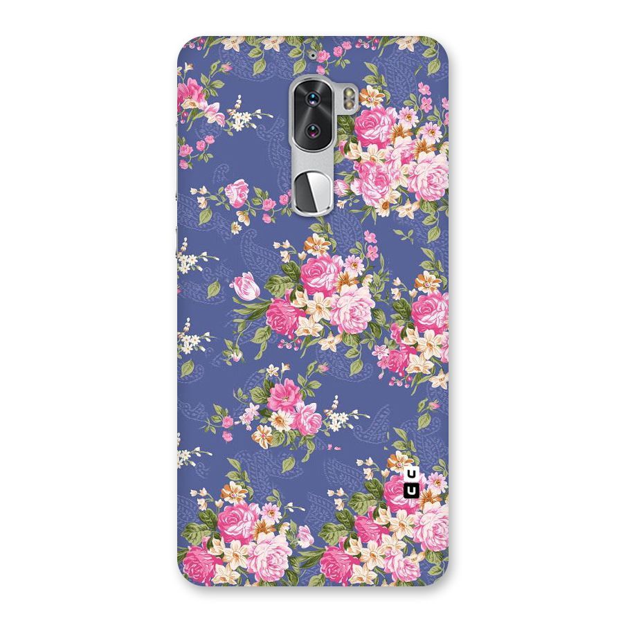 Purple Pink Floral Back Case for Coolpad Cool 1