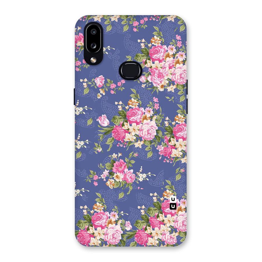 Purple Pink Floral Back Case for Galaxy A10s