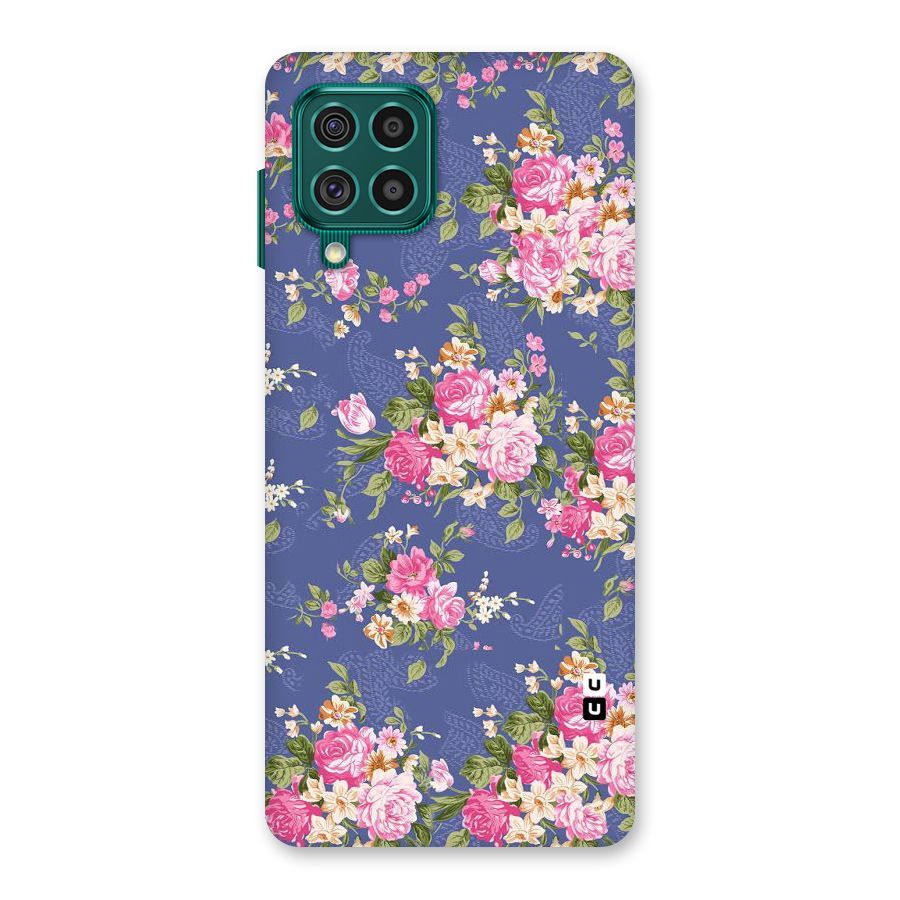 Purple Pink Floral Back Case for Galaxy F62