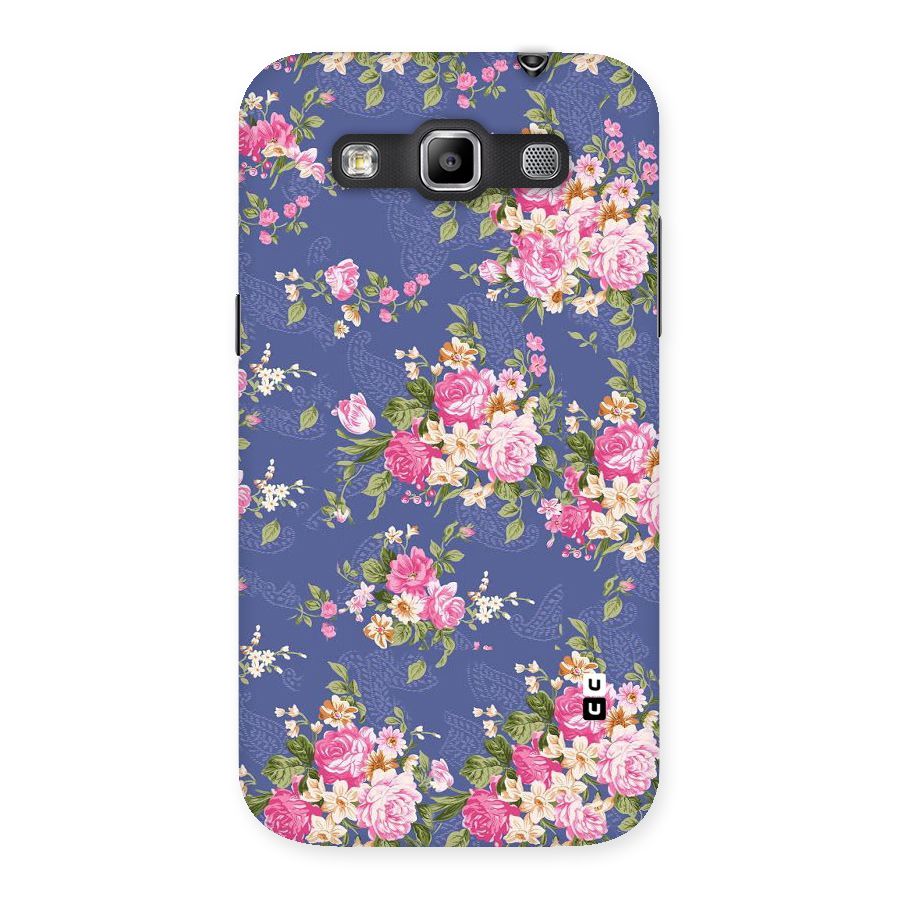 Purple Pink Floral Back Case for Galaxy Grand Quattro