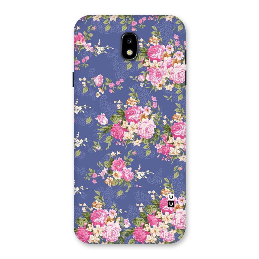 Purple Pink Floral Back Case for Galaxy J7 Pro