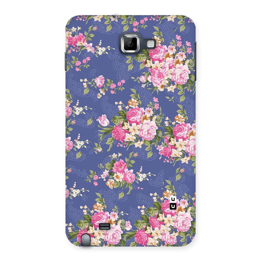 Purple Pink Floral Back Case for Galaxy Note