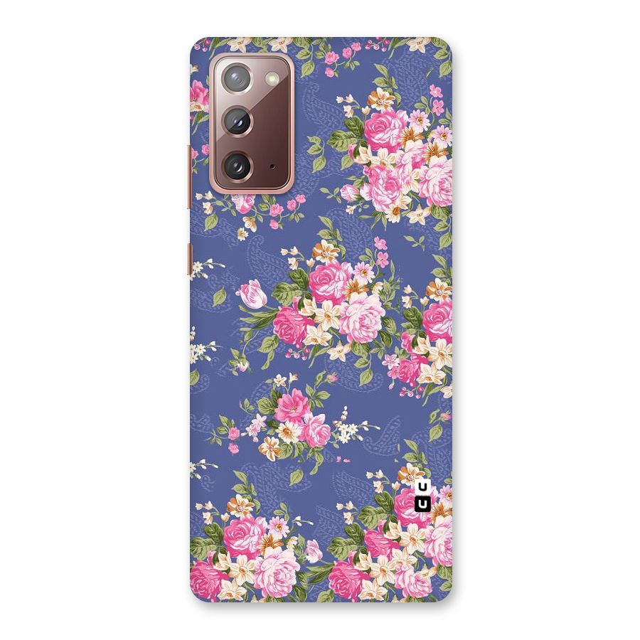Purple Pink Floral Back Case for Galaxy Note 20