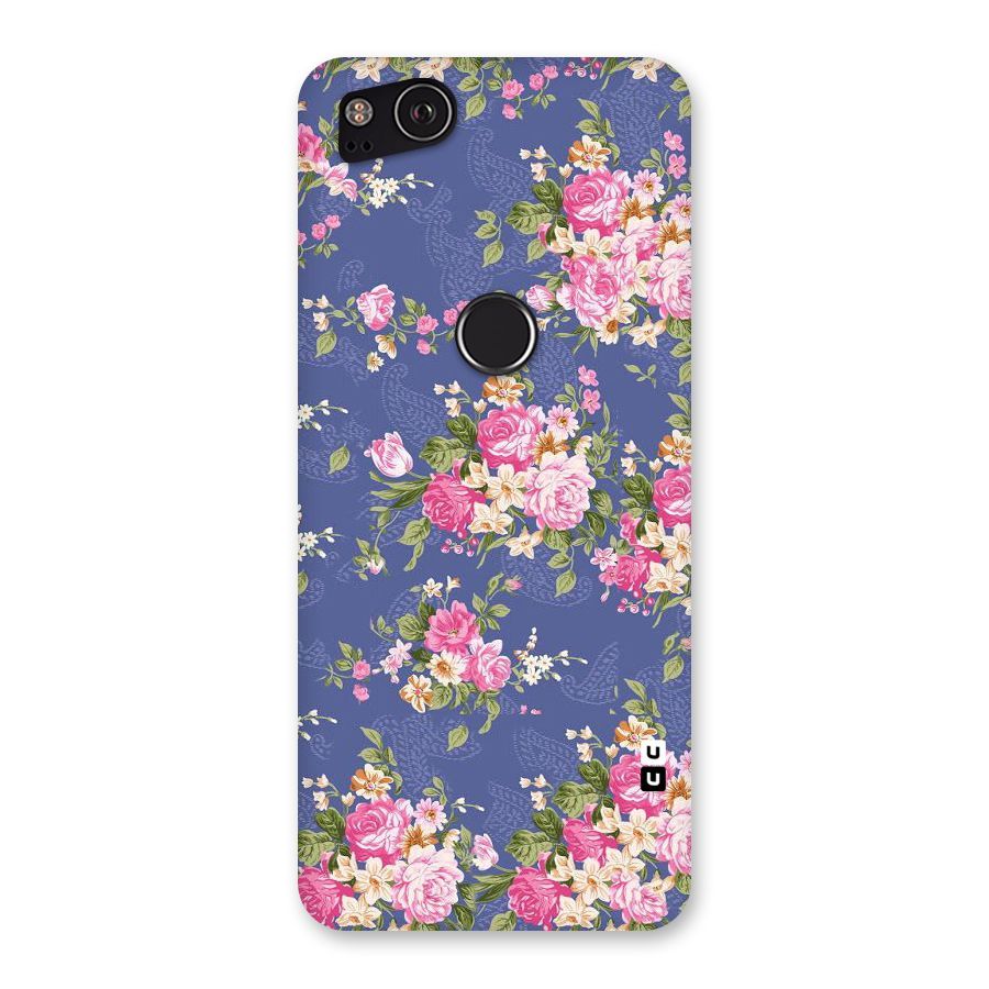 Purple Pink Floral Back Case for Google Pixel 2