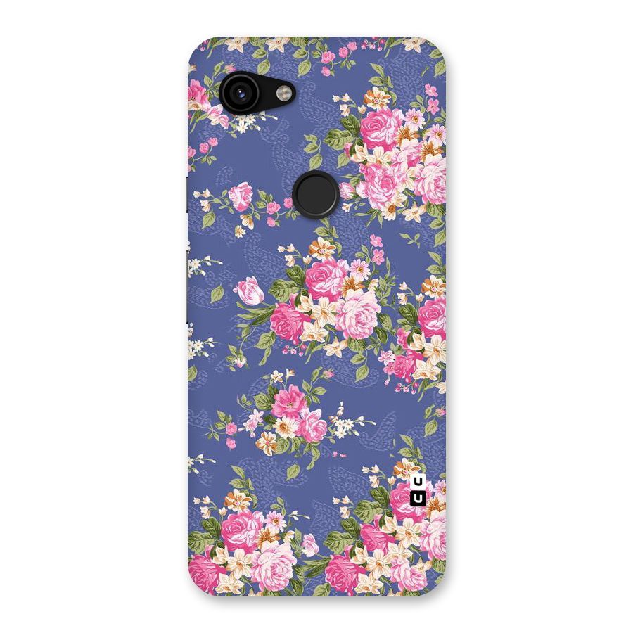 Purple Pink Floral Back Case for Google Pixel 3a