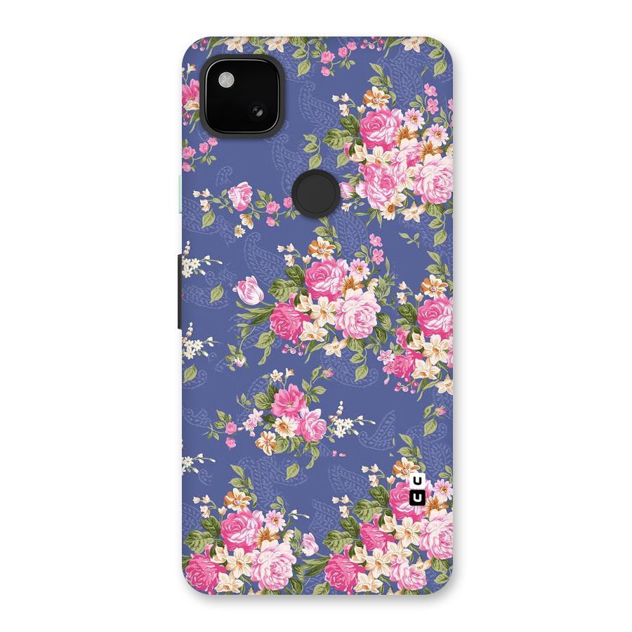Purple Pink Floral Back Case for Google Pixel 4a