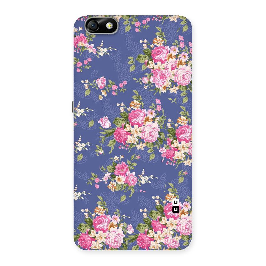 Purple Pink Floral Back Case for Honor 4X