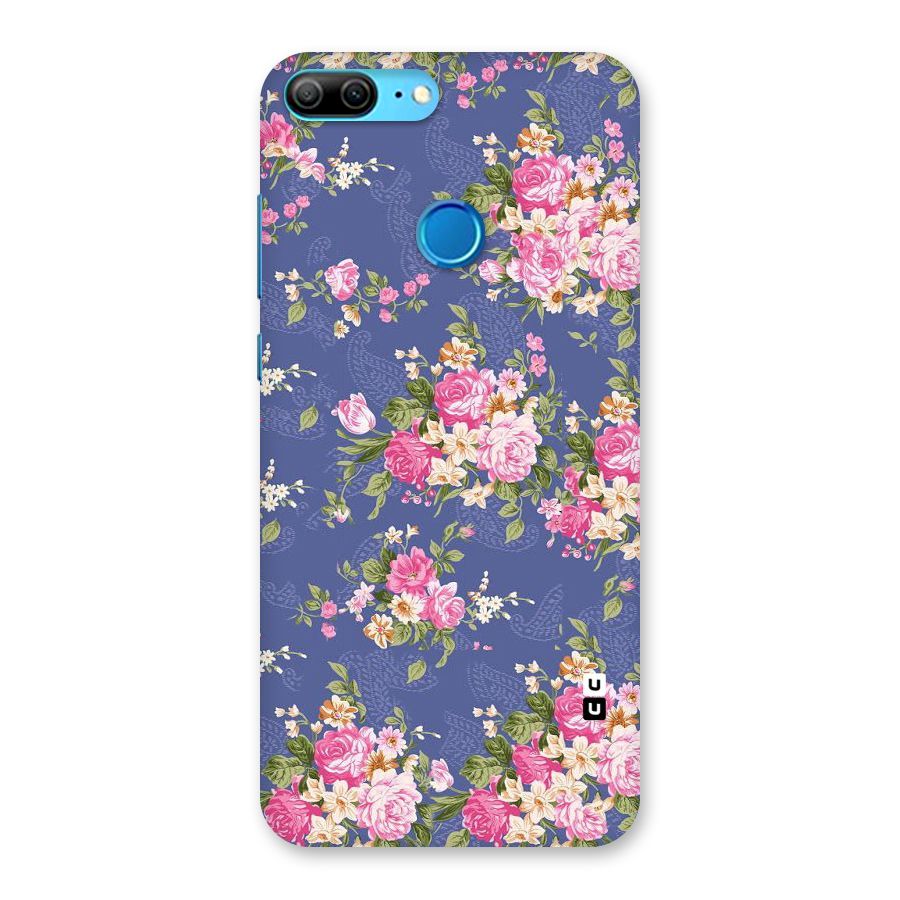 Purple Pink Floral Back Case for Honor 9 Lite