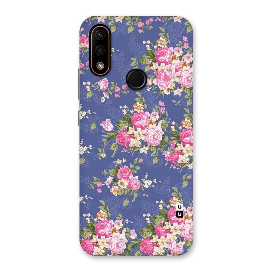 Purple Pink Floral Back Case for Lenovo A6 Note