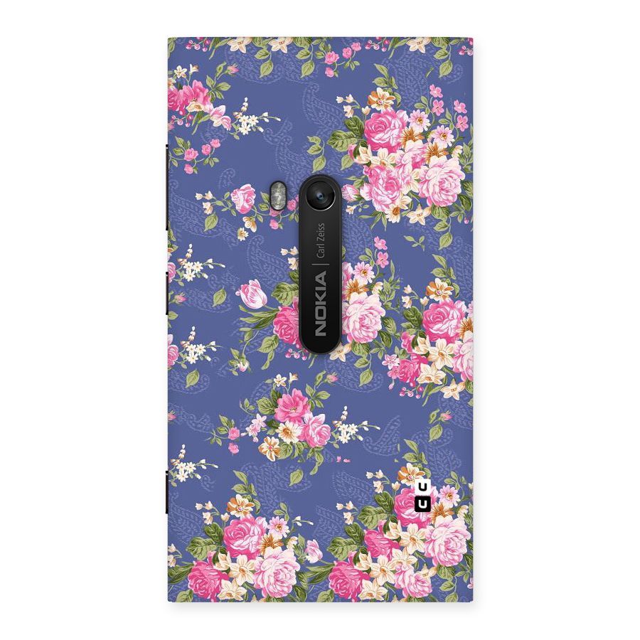 Purple Pink Floral Back Case for Lumia 920