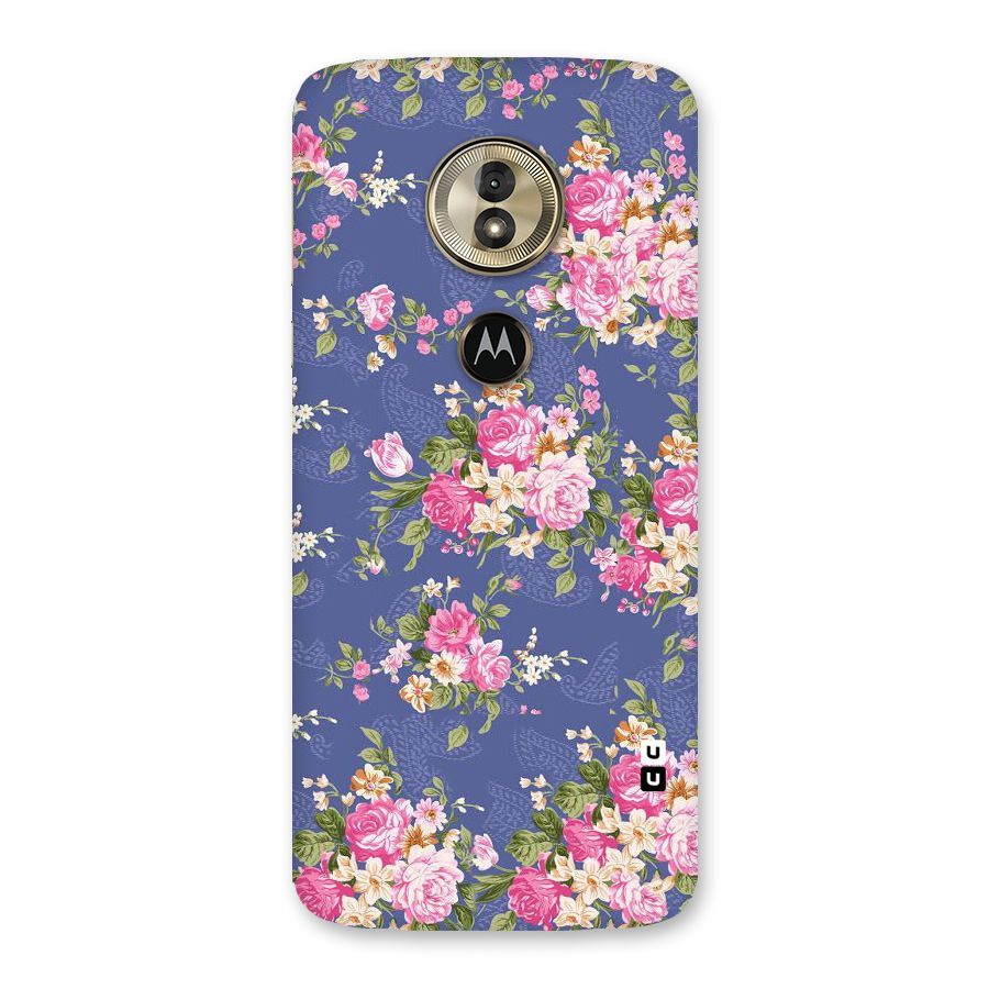 Purple Pink Floral Back Case for Moto G6 Play