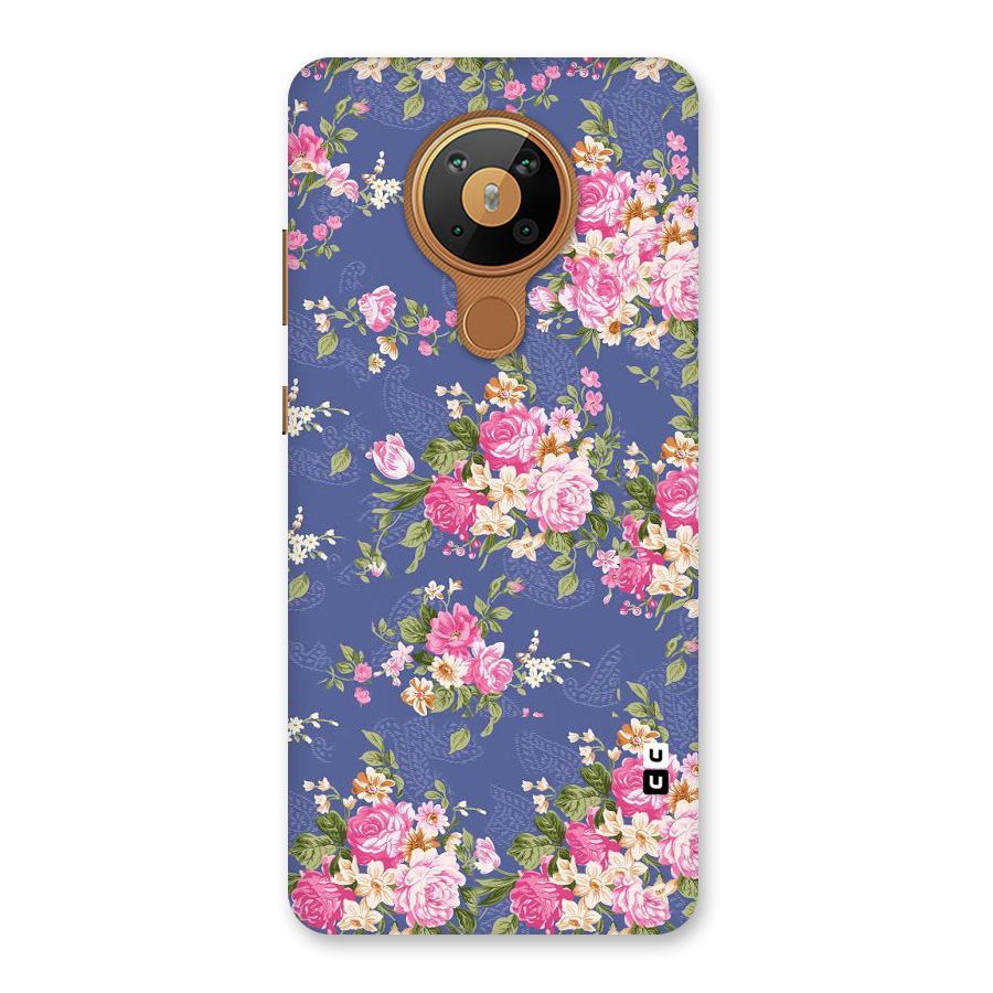 Purple Pink Floral Back Case for Nokia 5.3