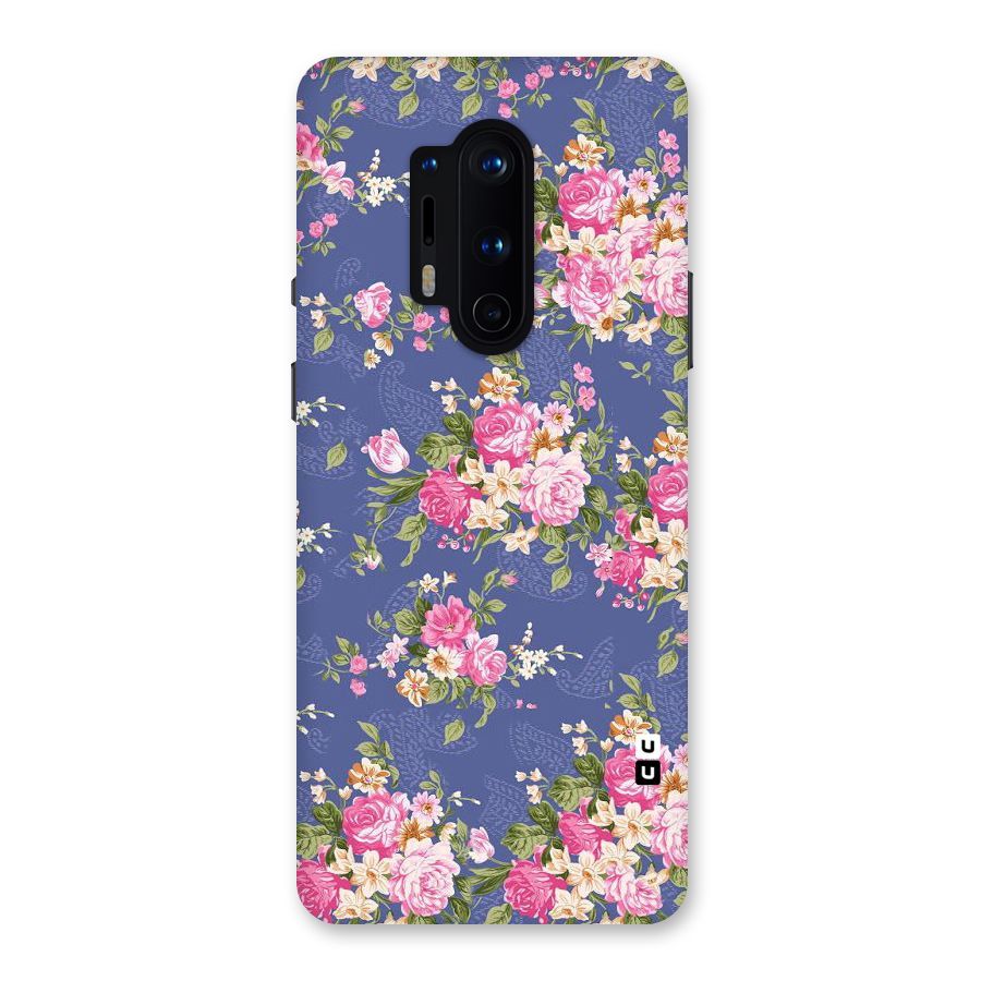 Purple Pink Floral Back Case for OnePlus 8 Pro