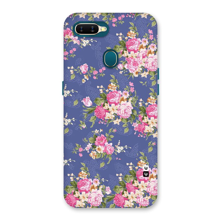 Purple Pink Floral Back Case for Oppo A11k