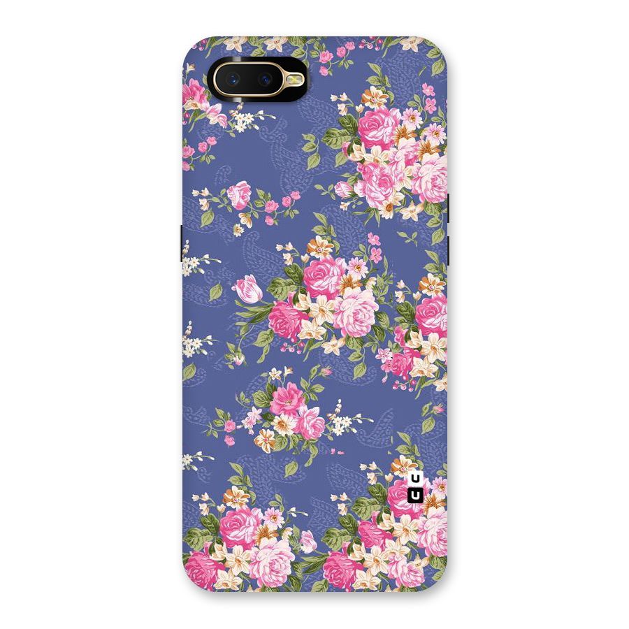 Purple Pink Floral Back Case for Oppo K1