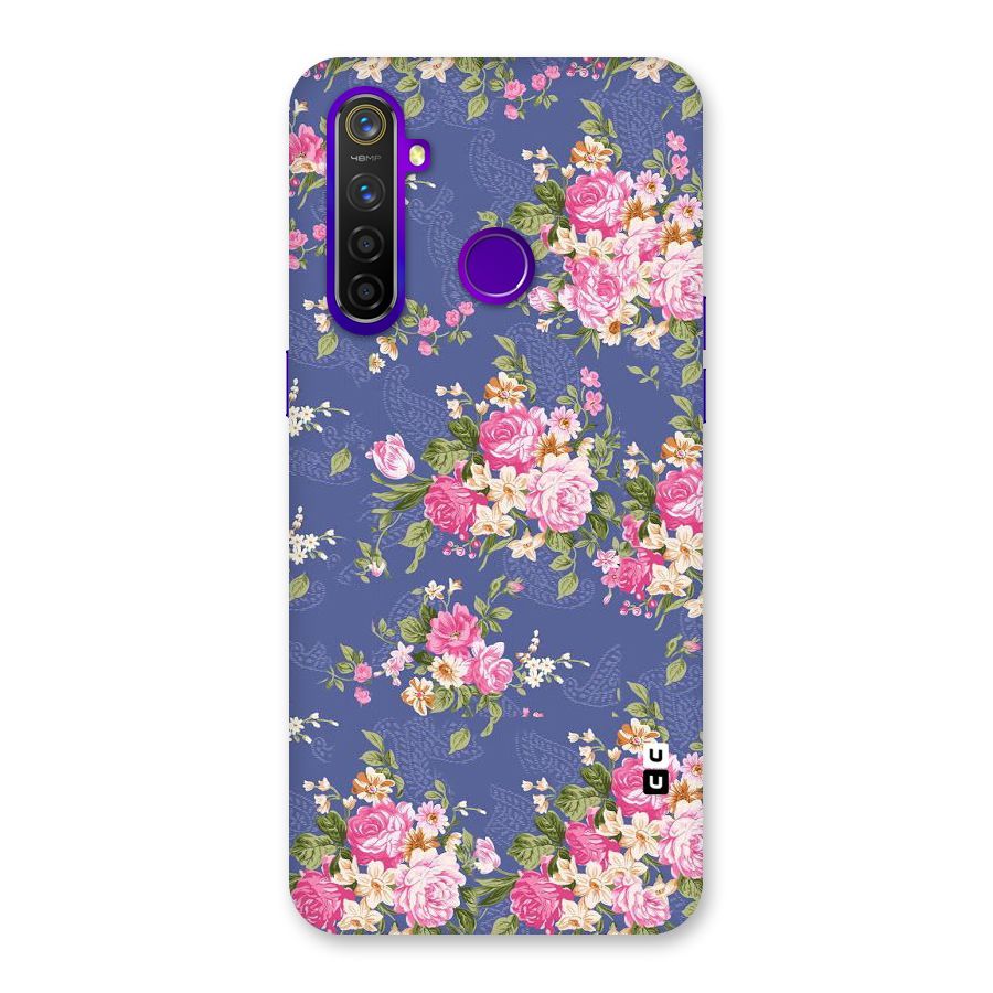 Purple Pink Floral Back Case for Realme 5 Pro