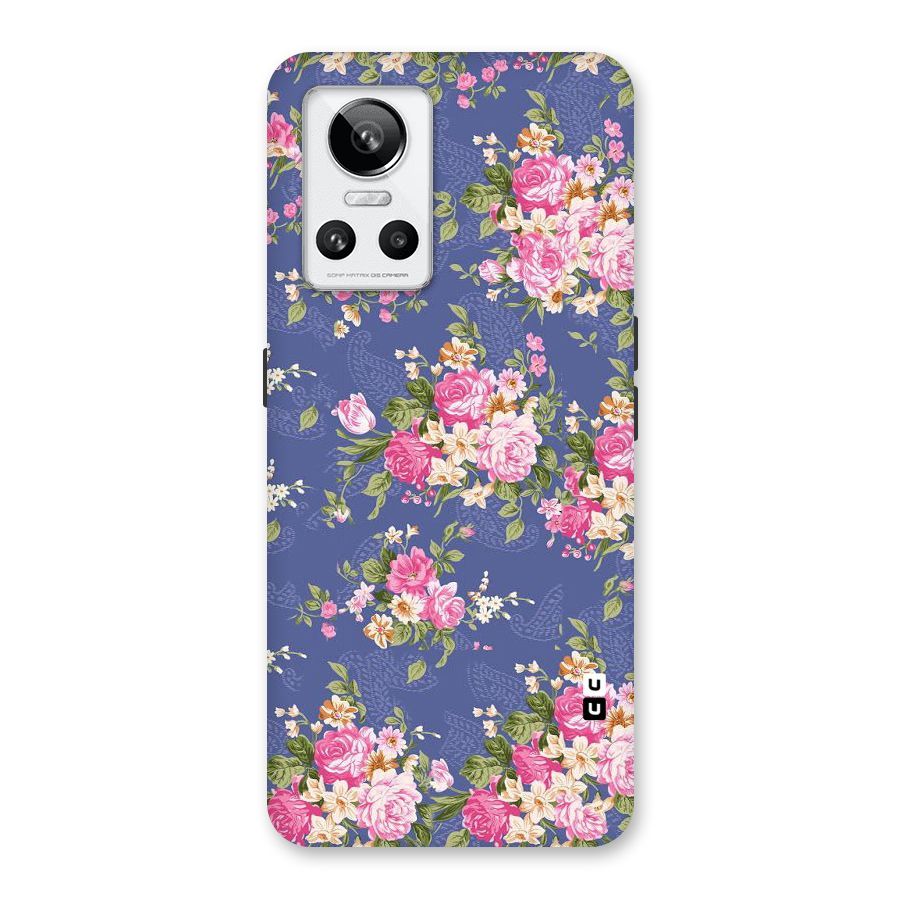 Purple Pink Floral Back Case for Realme GT Neo 3