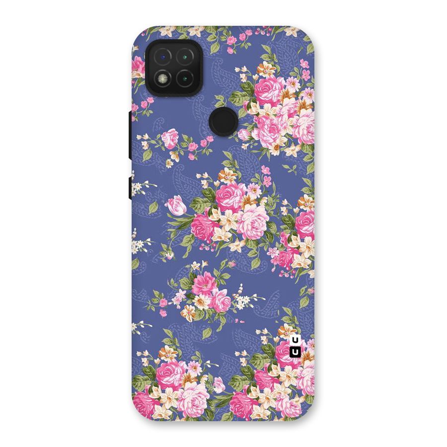 Purple Pink Floral Back Case for Redmi 9