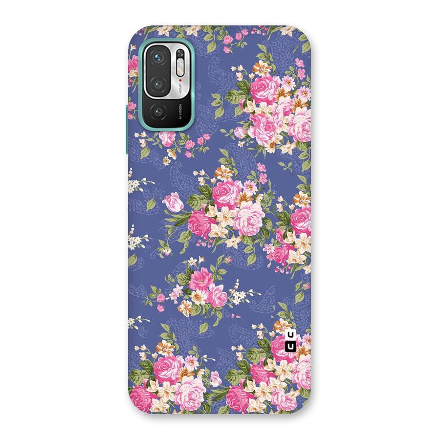 Purple Pink Floral Back Case for Redmi Note 10T 5G