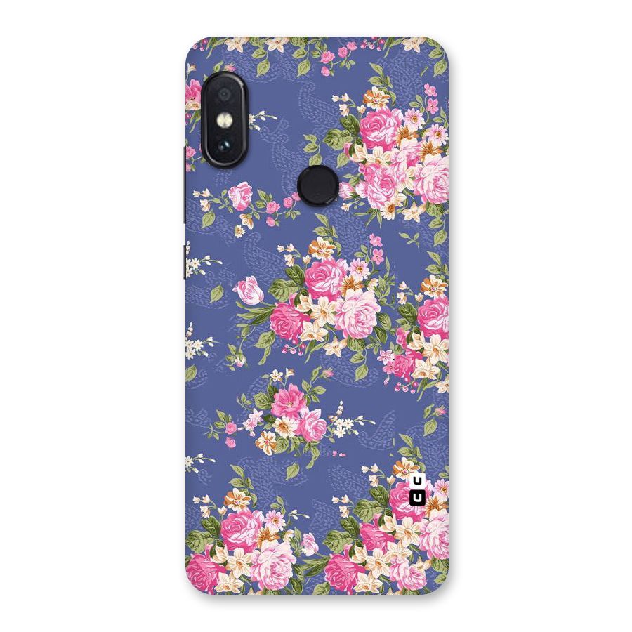 Purple Pink Floral Back Case for Redmi Note 5 Pro