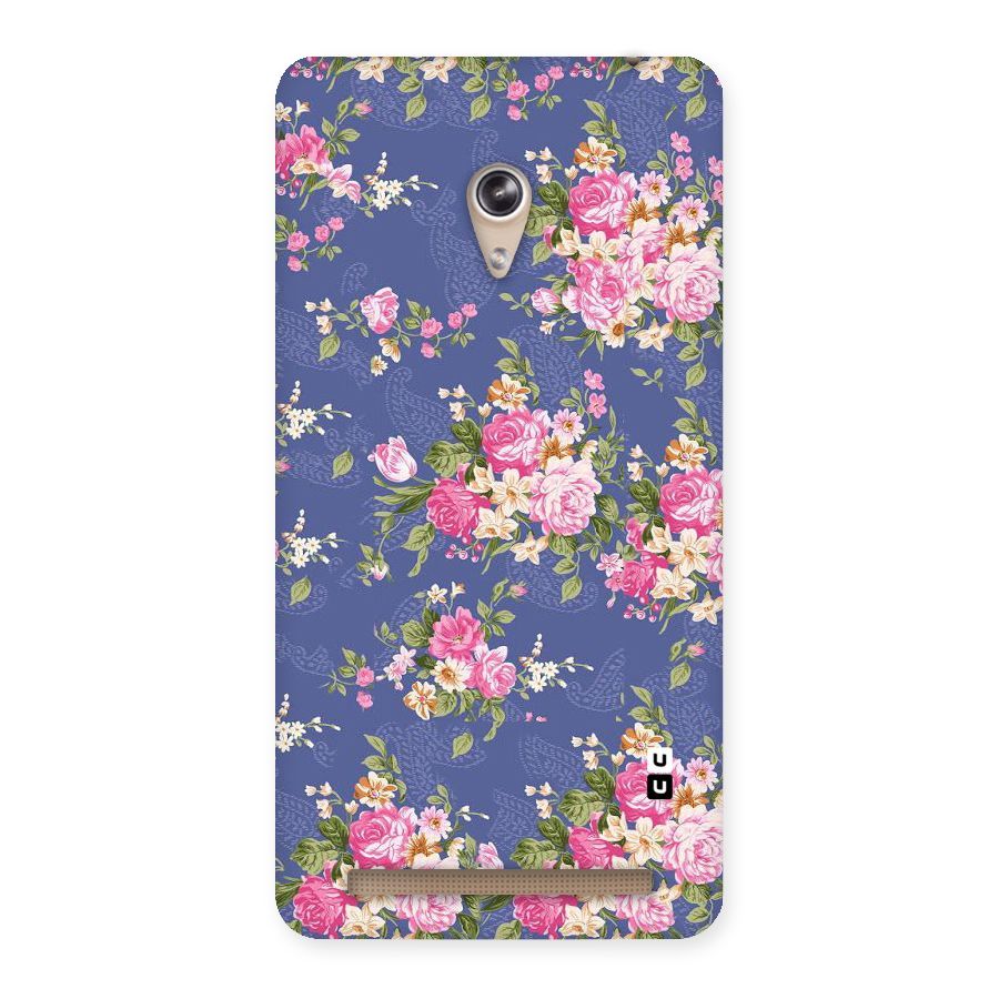 Purple Pink Floral Back Case for Zenfone 6