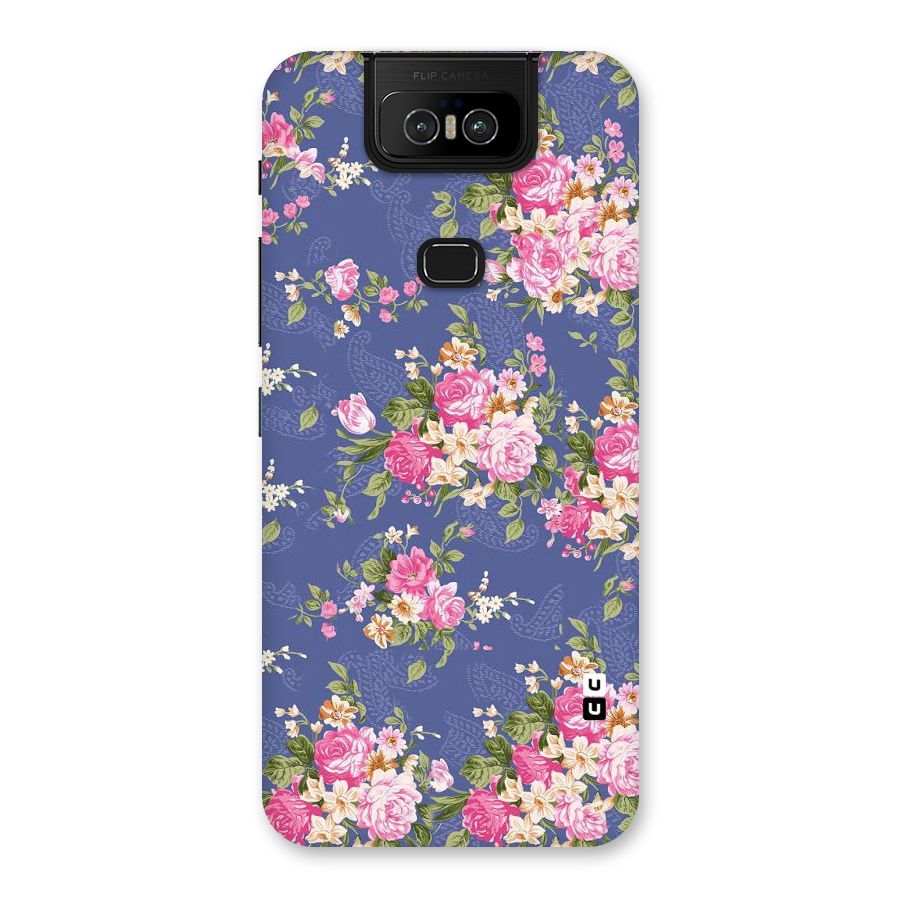 Purple Pink Floral Back Case for Zenfone 6z