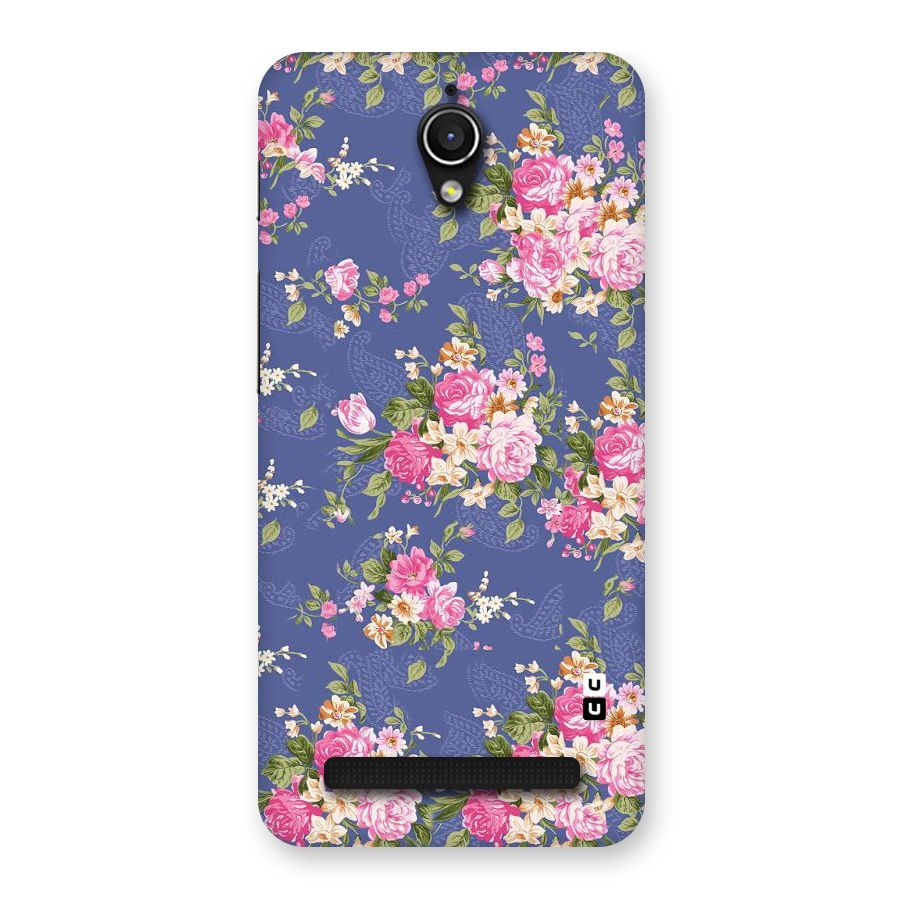 Purple Pink Floral Back Case for Zenfone Go