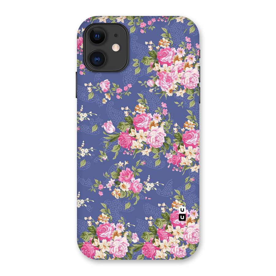 Purple Pink Floral Back Case for iPhone 11
