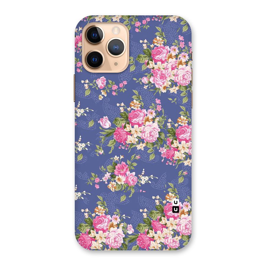 Purple Pink Floral Back Case for iPhone 11 Pro