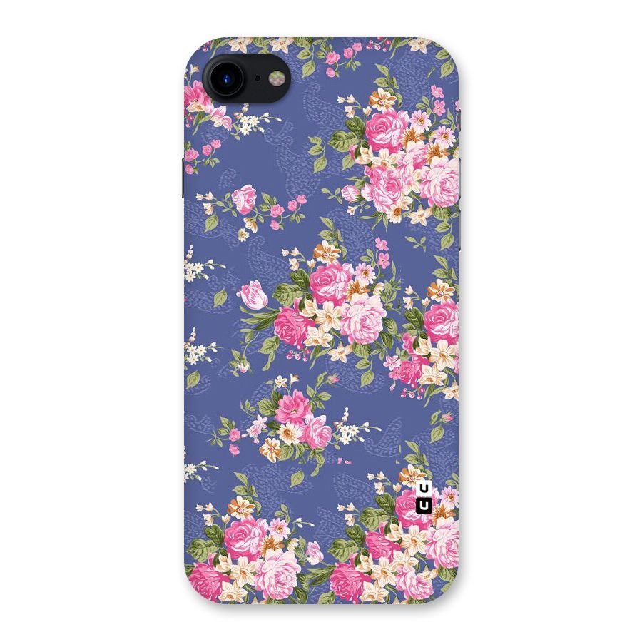 Purple Pink Floral Back Case for iPhone SE 2020
