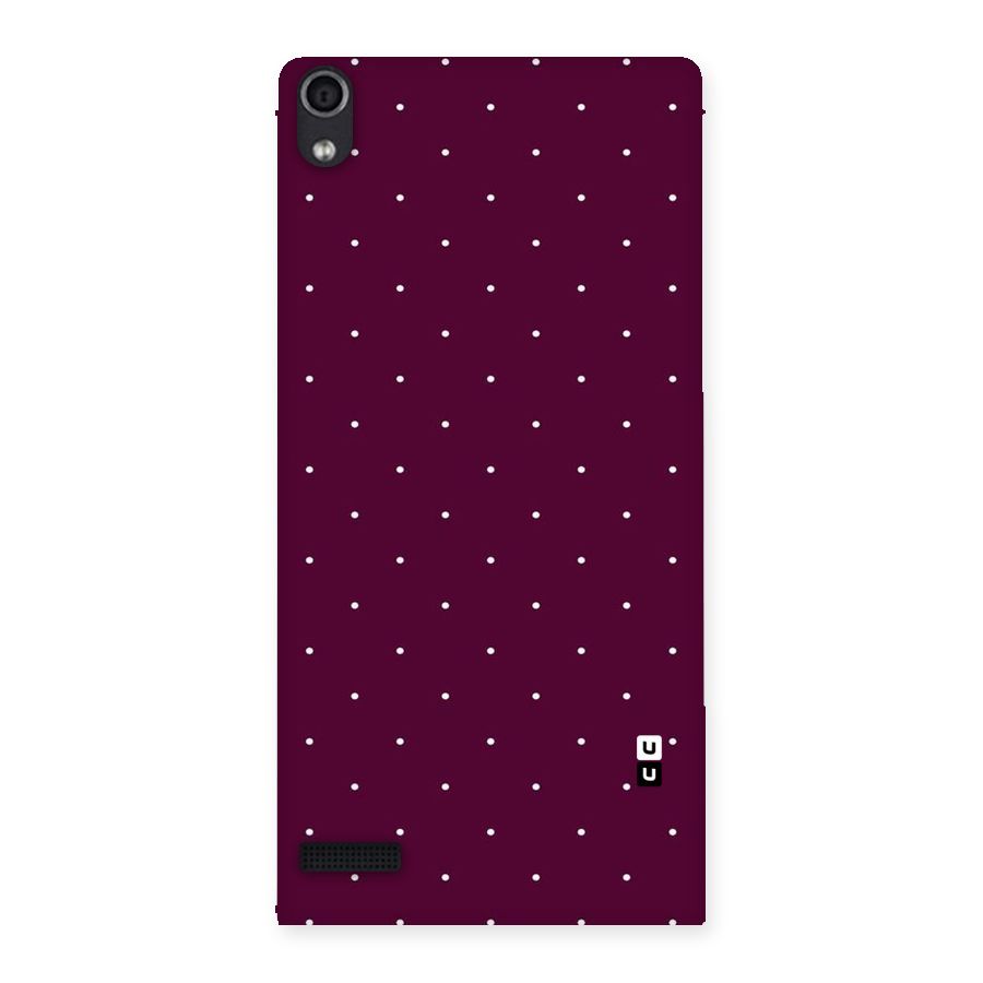 Purple Polka Back Case for Ascend P6