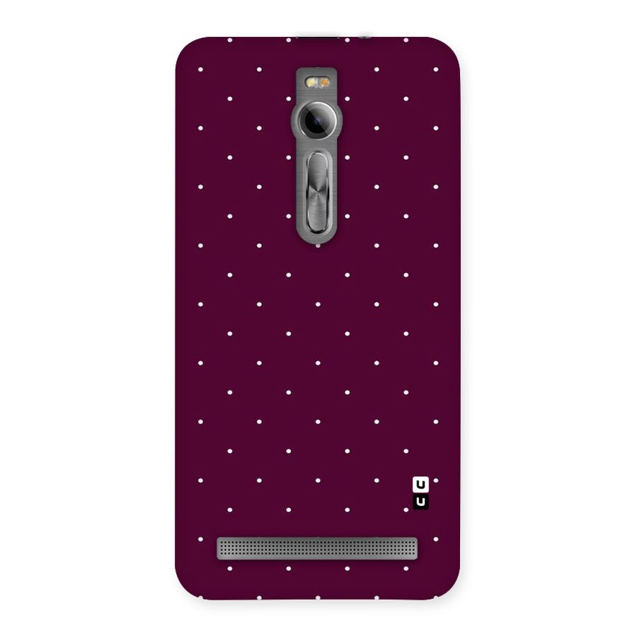 Purple Polka Back Case for Asus Zenfone 2