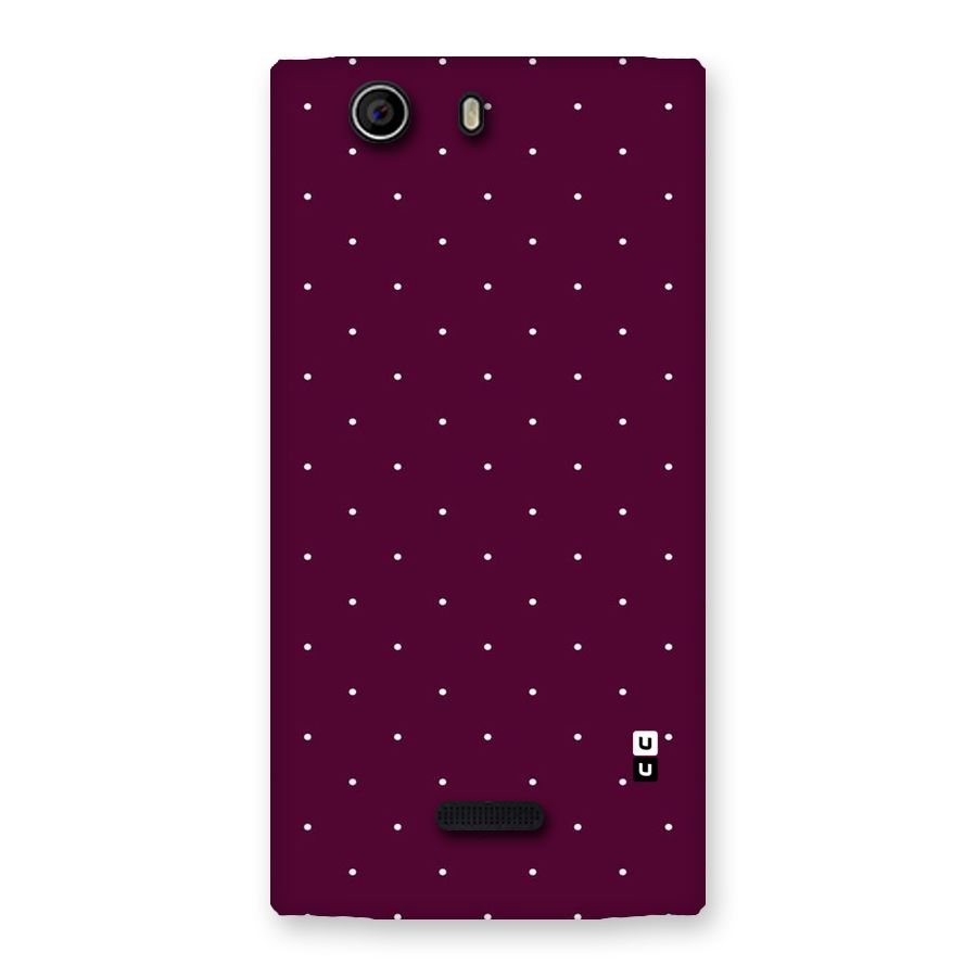 Purple Polka Back Case for Canvas Nitro 2 E311