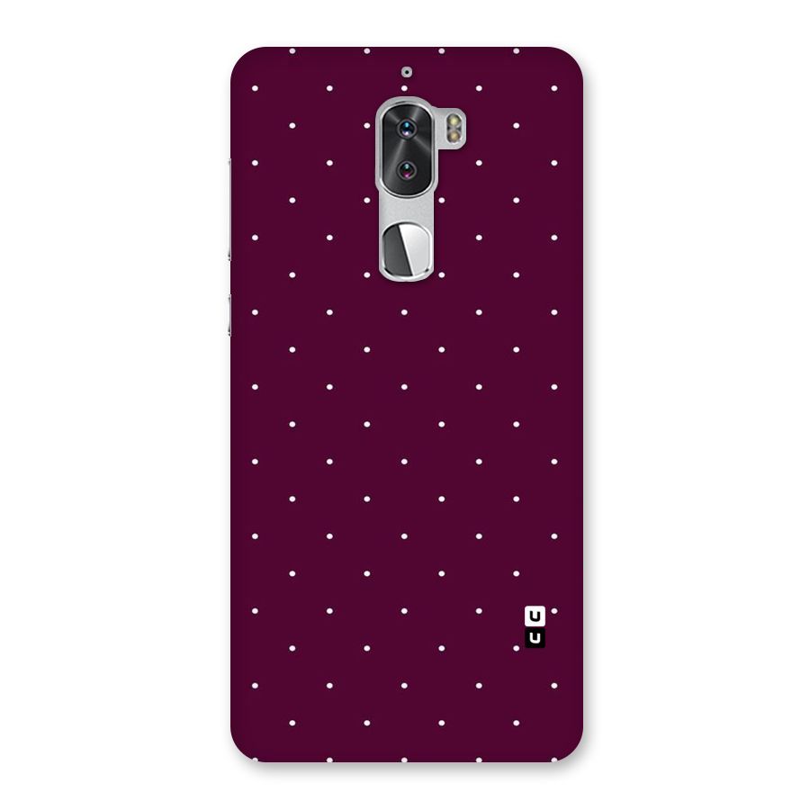 Purple Polka Back Case for Coolpad Cool 1