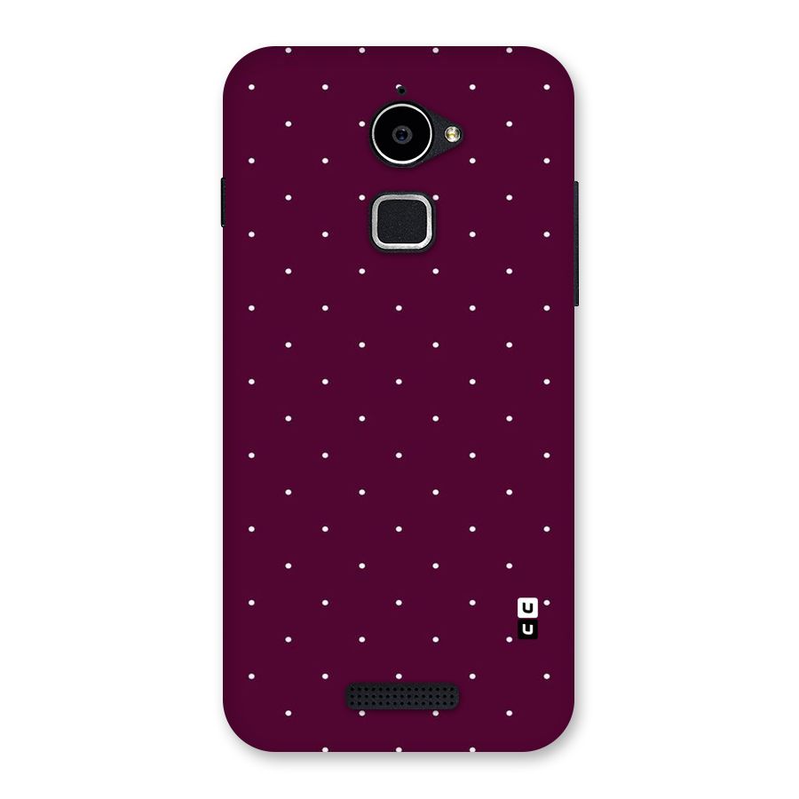 Purple Polka Back Case for Coolpad Note 3 Lite