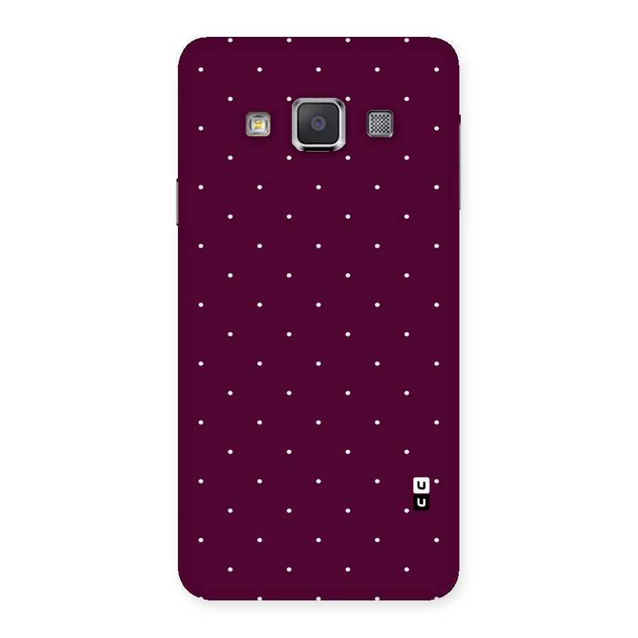 Purple Polka Back Case for Galaxy A3