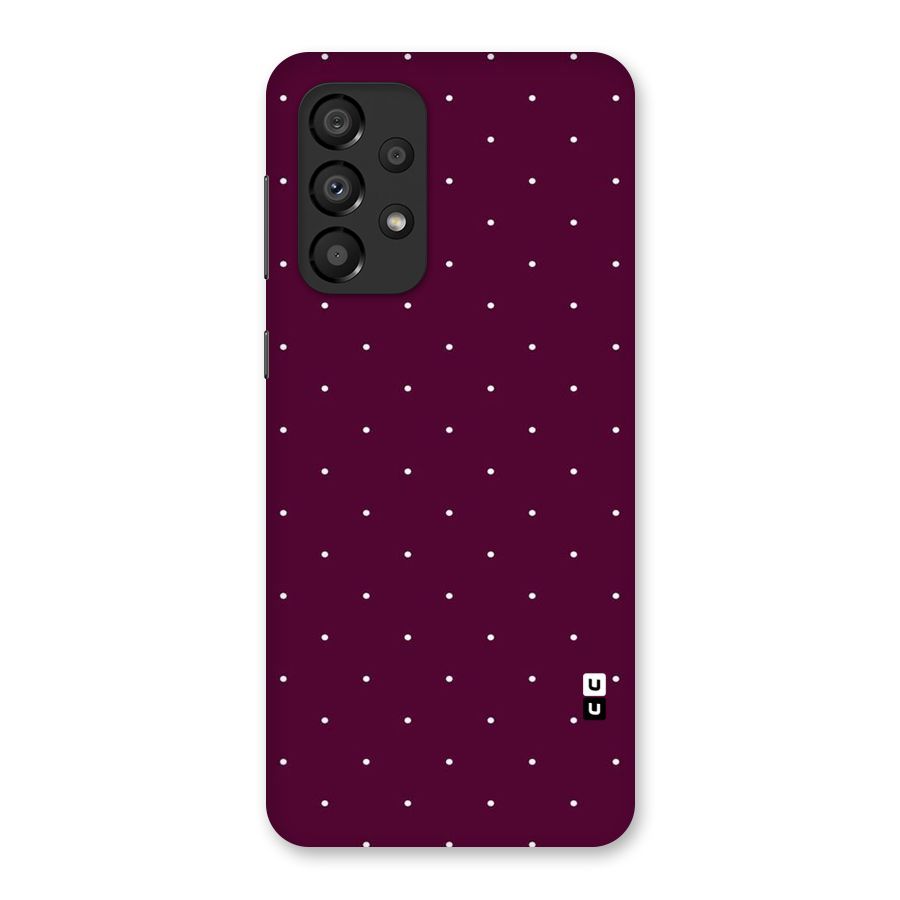 Purple Polka Back Case for Galaxy A33 5G