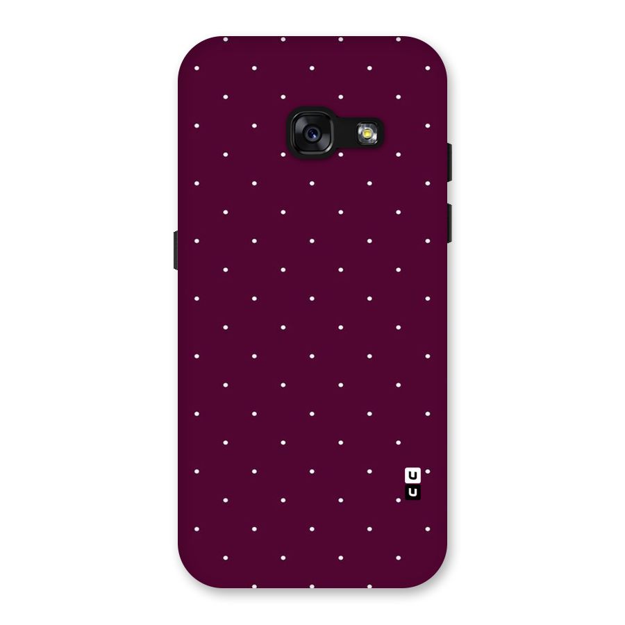 Purple Polka Back Case for Galaxy A3 (2017)