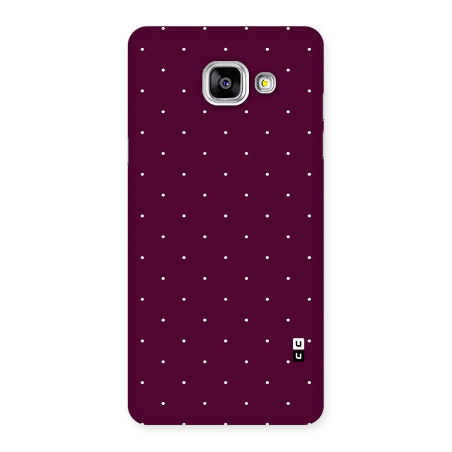 Purple Polka Back Case for Galaxy A5 2016