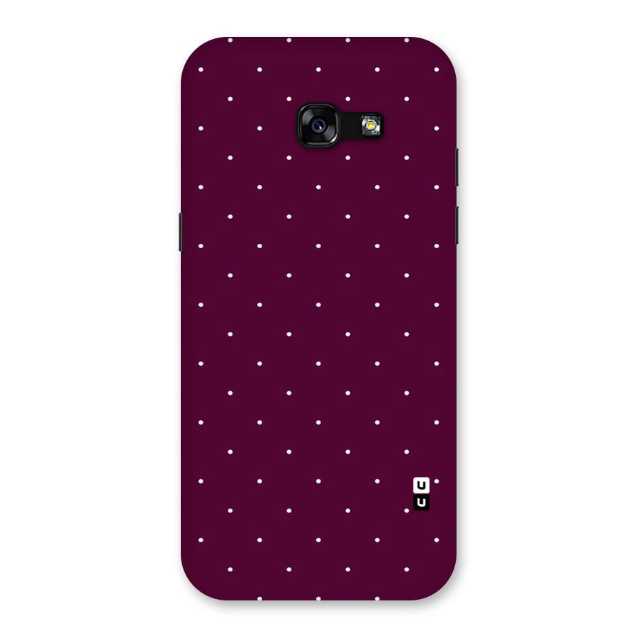 Purple Polka Back Case for Galaxy A5 2017