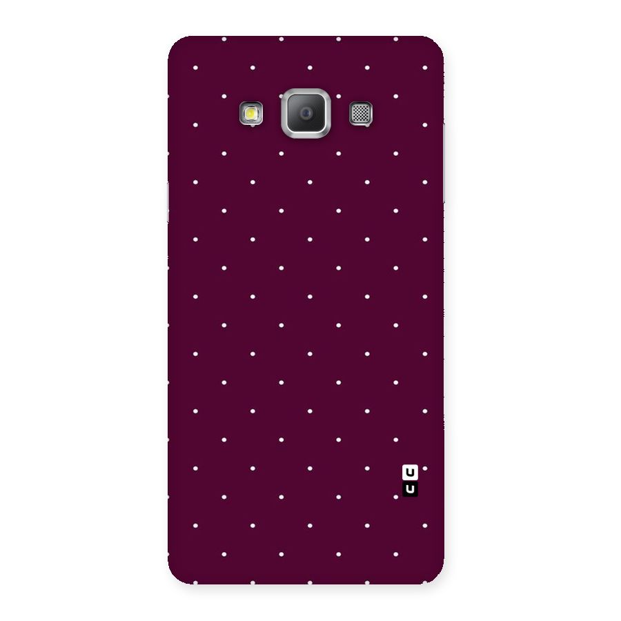 Purple Polka Back Case for Galaxy A7