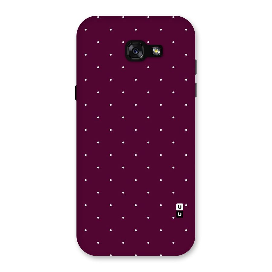 Purple Polka Back Case for Galaxy A7 (2017)