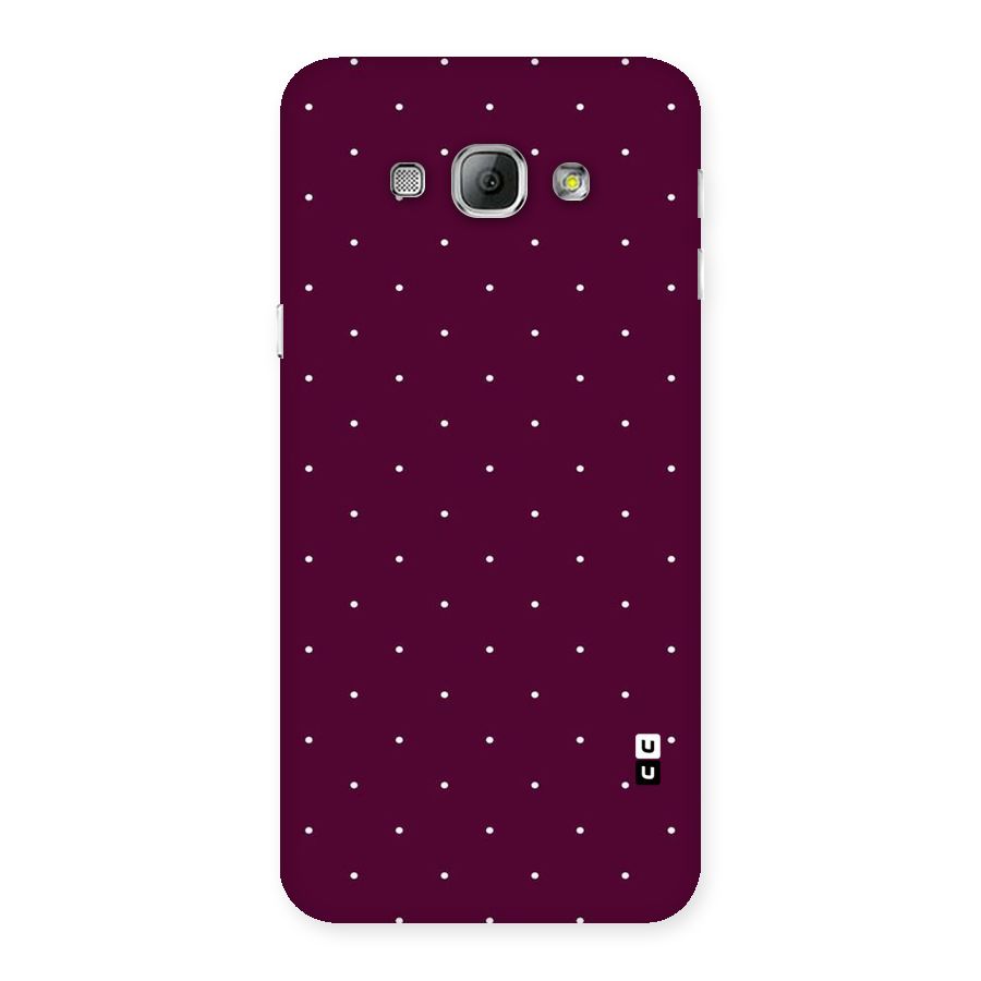 Purple Polka Back Case for Galaxy A8