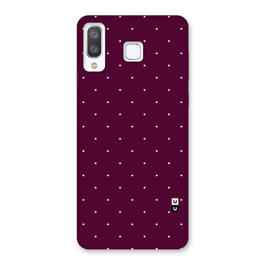 Purple Polka Back Case for Galaxy A8 Star
