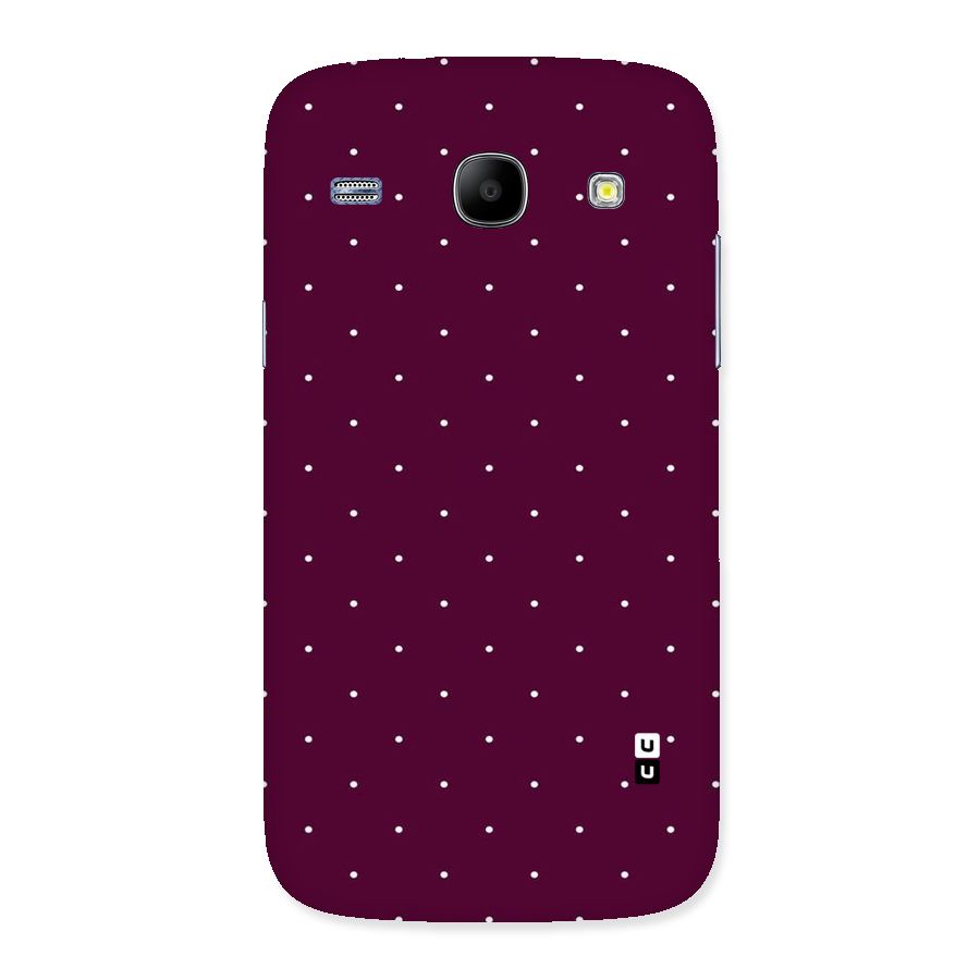 Purple Polka Back Case for Galaxy Core