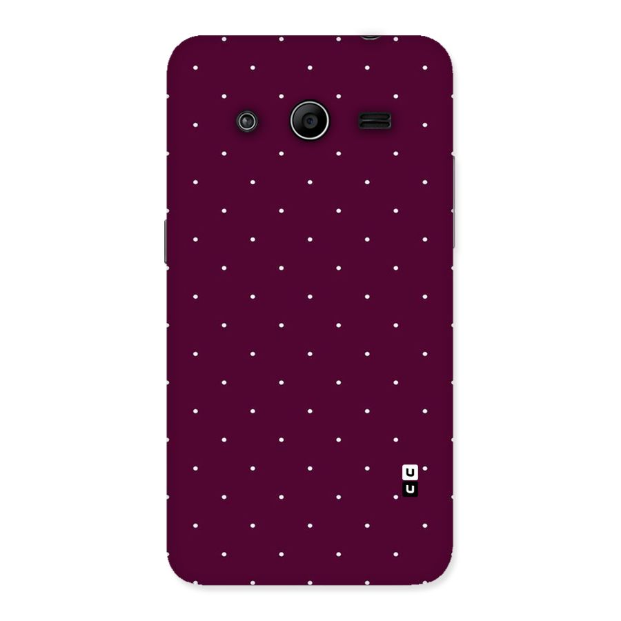 Purple Polka Back Case for Galaxy Core 2