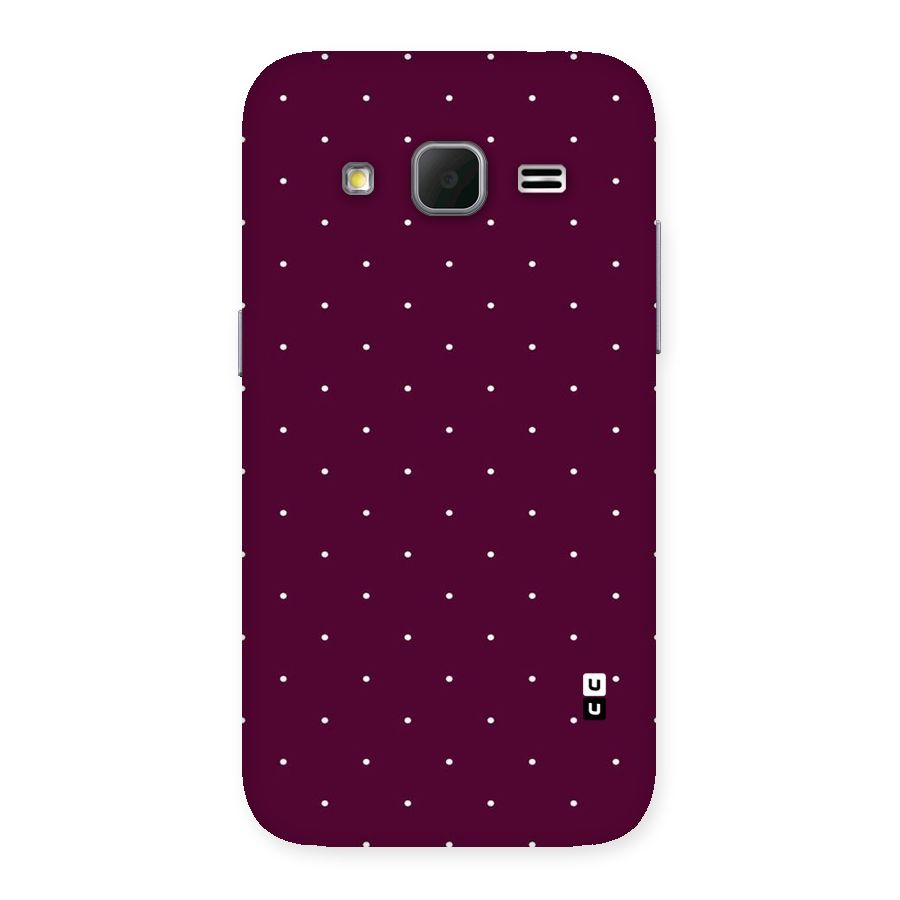 Purple Polka Back Case for Galaxy Core Prime