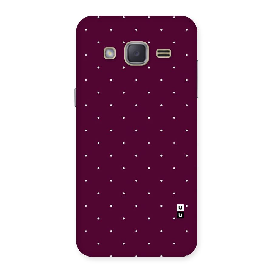 Purple Polka Back Case for Galaxy J2