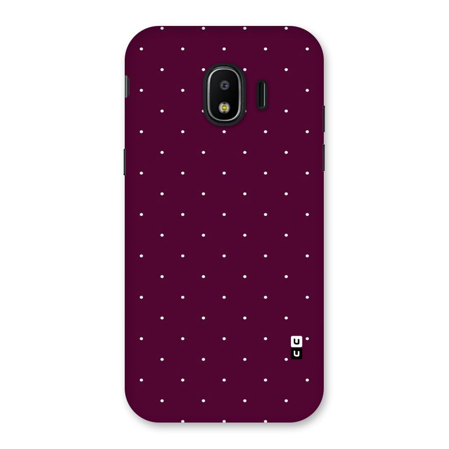 Purple Polka Back Case for Galaxy J2 Pro 2018