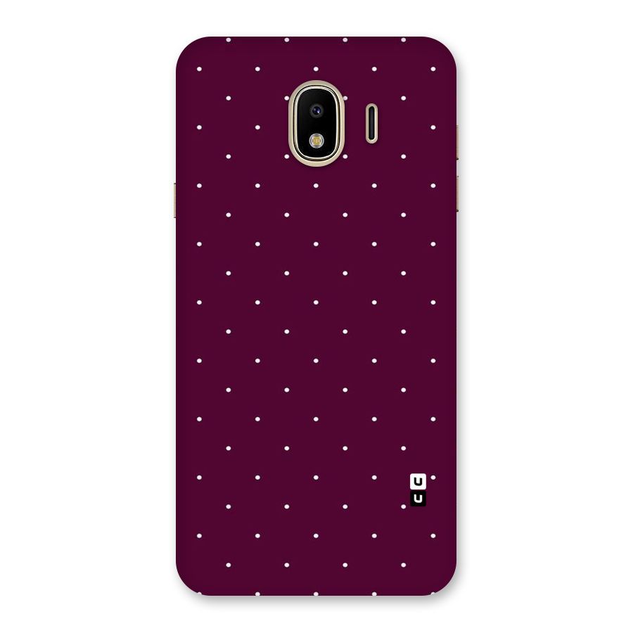 Purple Polka Back Case for Galaxy J4